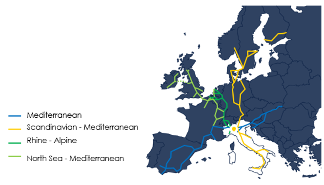 isem-trecate-european-logistics-corridors-map